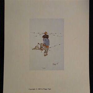 “Oops” by Peggy Tiger – 1983 Native American Art Print – $120 Each